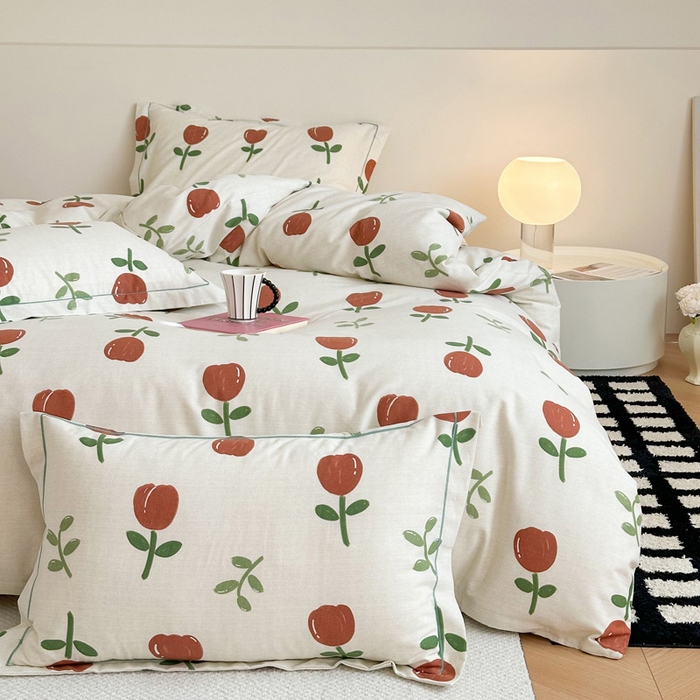 91家纺网 家纺一手货源 找家纺 塞纳 2026新款铂金暖绒加厚磨毛单被套 雅秀-红