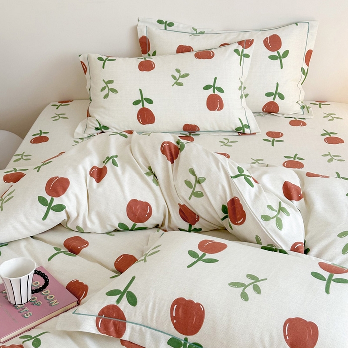 91家纺网 家纺一手货源 找家纺 塞纳 2026新款铂金暖绒加厚磨毛单被套 雅秀-红