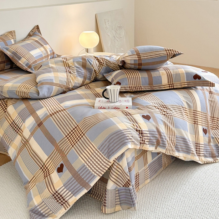 91家纺网 家纺一手货源 找家纺 塞纳 2026新款铂金暖绒加厚磨毛单被套 爱情条约