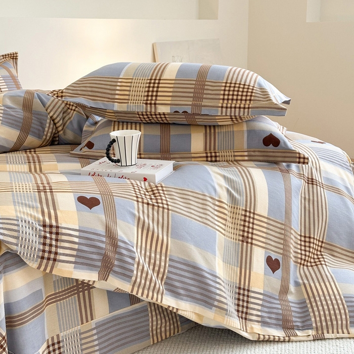 91家纺网 家纺一手货源 找家纺 塞纳 2026新款铂金暖绒加厚磨毛单被套 爱情条约