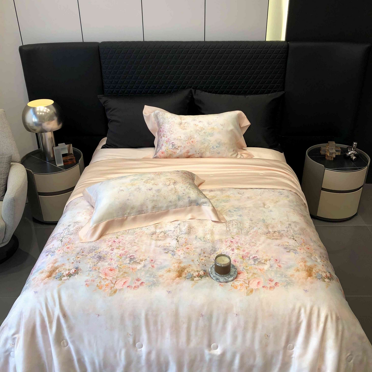 91家纺网 家纺一手货源 找家纺 太古汇家居 2025新款兰精天丝活性数码印花夏被系列 云瑾-优雅玉