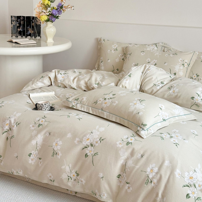 91家纺网 家纺一手货源 找家纺 塞纳 2026新款铂金暖绒加厚磨毛四件套 幽香