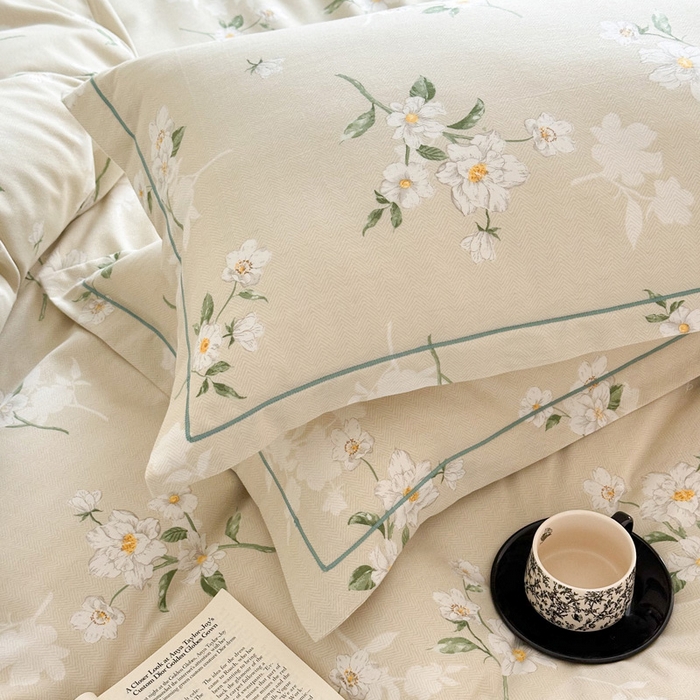 91家纺网 家纺一手货源 找家纺 塞纳 2026新款铂金暖绒加厚磨毛四件套 幽香