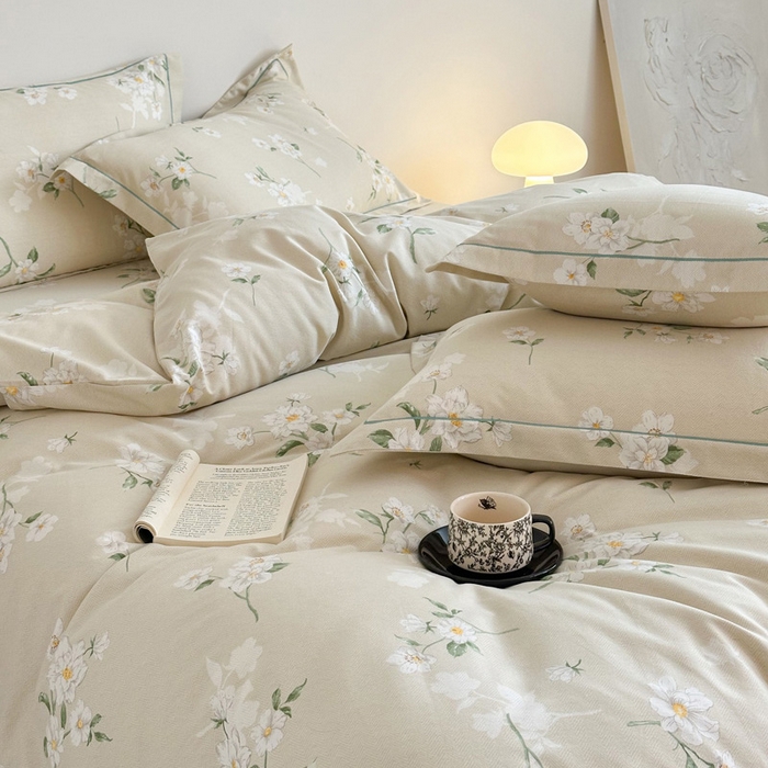 91家纺网 家纺一手货源 找家纺 塞纳 2026新款铂金暖绒加厚磨毛四件套 幽香