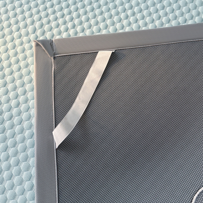 91家纺网 家纺一手货源 找家纺 梵朴 2025新款直播贴布刺绣凉感凉豆豆凉席席子三件套空调软席-幸运熊系列 幸运熊-蓝