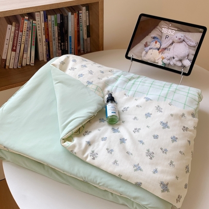 桃喜2025新A类 “冰纱”双拼凉感双层纱锦氨夏被夏凉被空调被实拍图 夏被-锦上