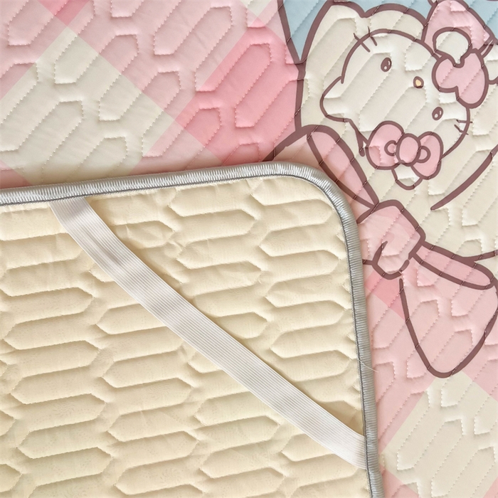 91家纺网 家纺一手货源 找家纺 韩都家居 2025春夏新款ins大版卡通乳胶席凉席席子（包含买家秀）粉格甜心糖