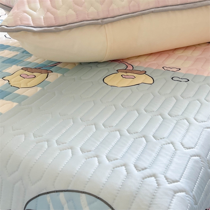 91家纺网 家纺一手货源 找家纺 韩都家居 2025春夏新款ins大版卡通乳胶席凉席席子（包含买家秀）富贵狗