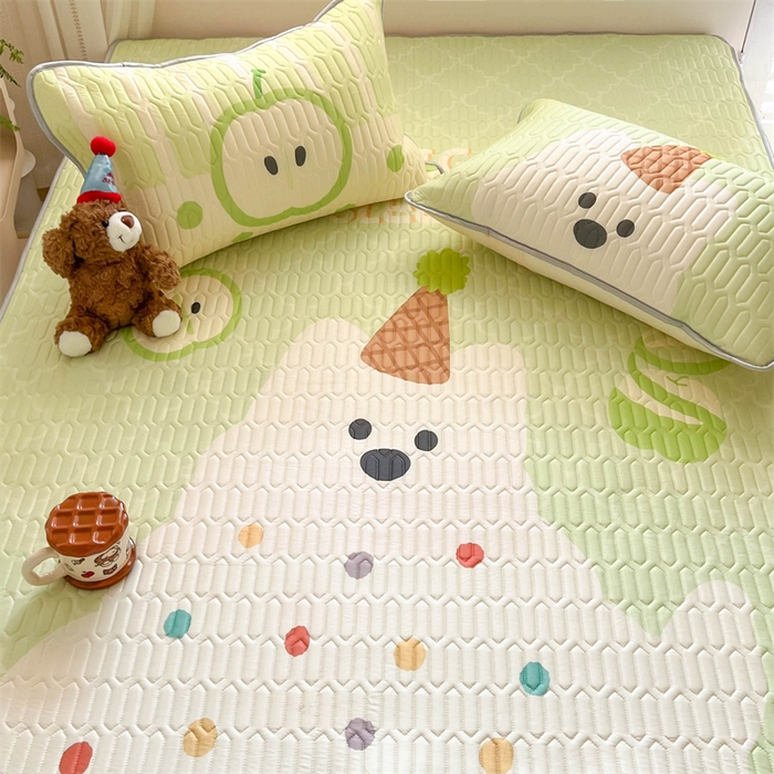 91家纺网 家纺一手货源 找家纺 韩都家居 2025春夏新款ins大版卡通乳胶席凉席席子（包含买家秀）哈喽