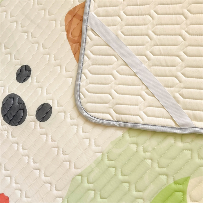 91家纺网 家纺一手货源 找家纺 韩都家居 2025春夏新款ins大版卡通乳胶席凉席席子（包含买家秀）哈喽