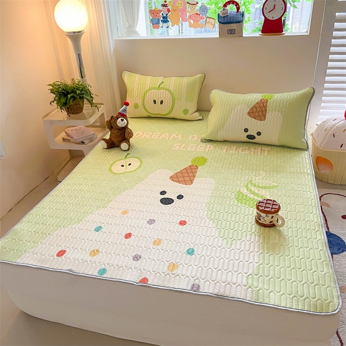 91家纺网 家纺一手货源 找家纺 韩都家居 2025春夏新款ins大版卡通乳胶席凉席席子（包含买家秀）哈喽