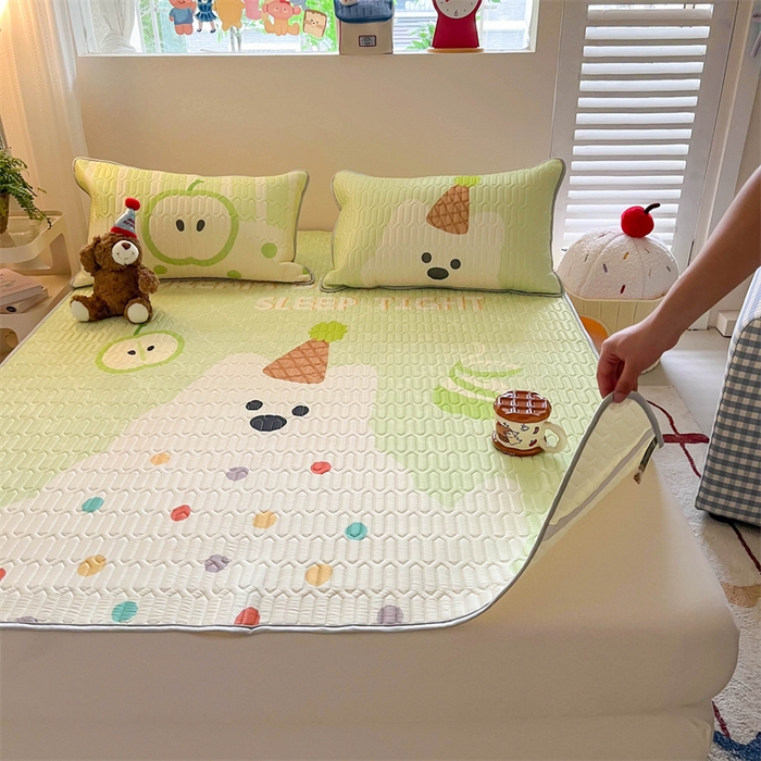 91家纺网 家纺一手货源 找家纺 韩都家居 2025春夏新款ins大版卡通乳胶席凉席席子（包含买家秀）哈喽