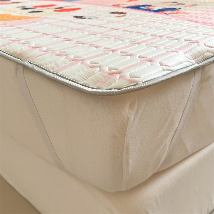 91家纺网 家纺一手货源 找家纺 韩都家居 2025春夏新款ins大版卡通乳胶席凉席席子（包含买家秀）奶油童话