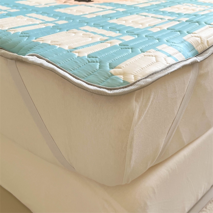 91家纺网 家纺一手货源 找家纺 韩都家居 2025春夏新款ins大版卡通乳胶席凉席席子（包含买家秀）苹果波点狗