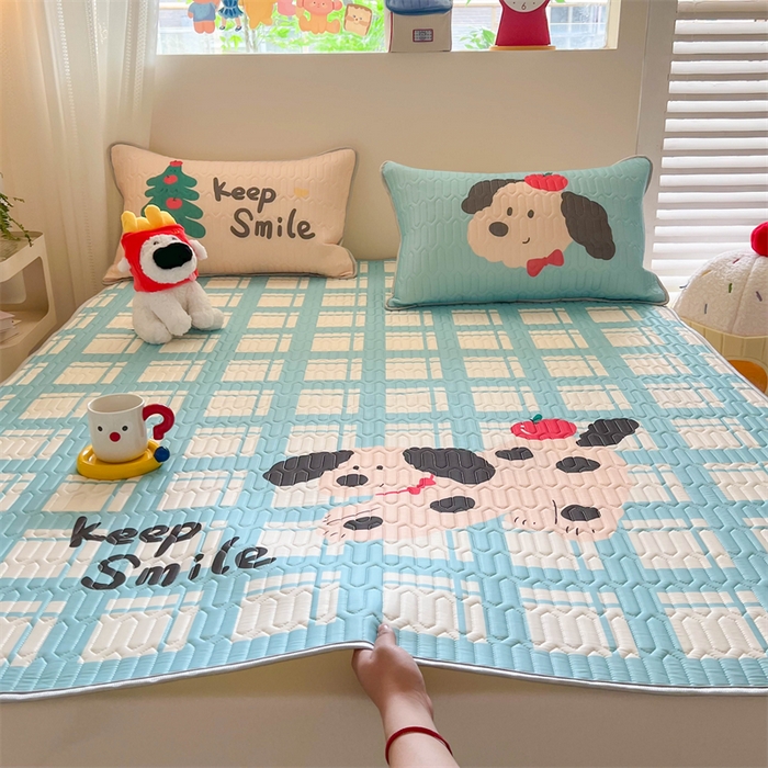 韩都家居 2025春夏新款ins大版卡通乳胶席凉席席子（包含买家秀）苹果波点狗