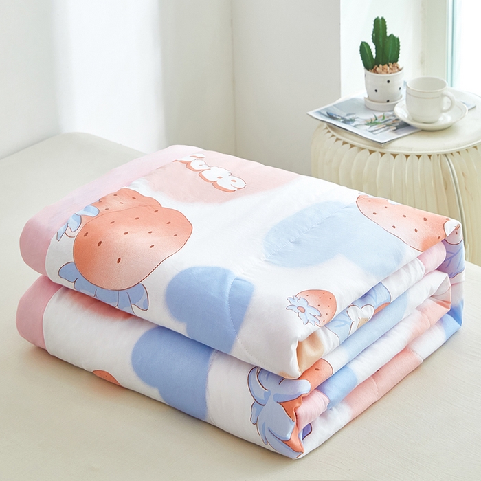 91家纺网 家纺一手货源 找家纺 欧朵2025新款A类水洗棉夏被系列