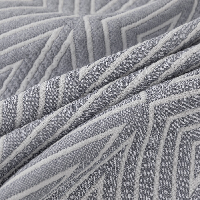 91家纺网 家纺一手货源 找家纺 卡奥家纺 2025新款水洗全棉四层纱盖毯毛巾被夏凉被  时光-灰