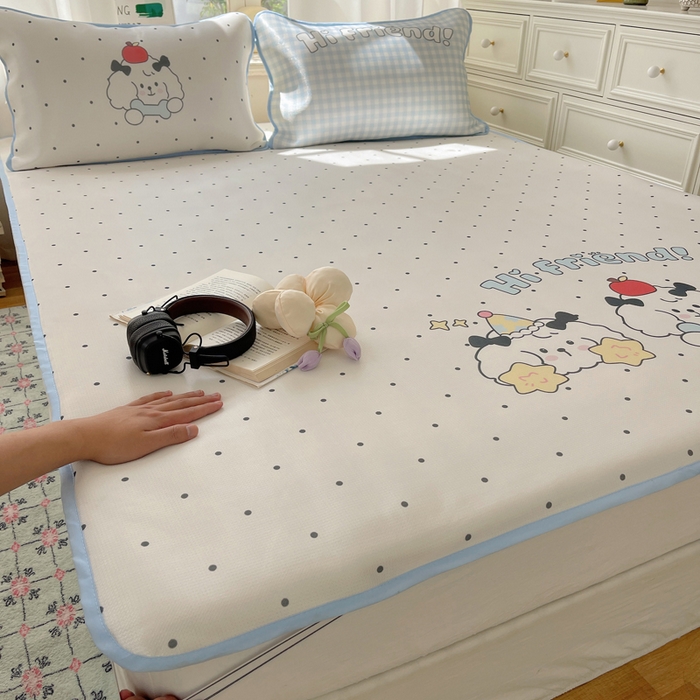 91家纺网 家纺一手货源 找家纺 顾里家纺 2025新款韩式Chic风冰感牛奶丝软席席子 会员➖5元 好友假期