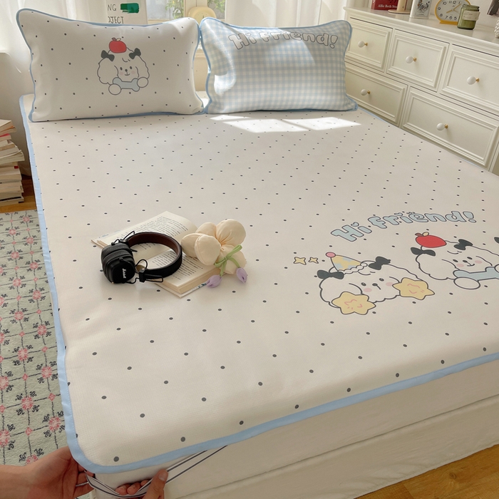 91家纺网 家纺一手货源 找家纺 顾里家纺 2025新款韩式Chic风冰感牛奶丝软席席子 会员➖5元 好友假期