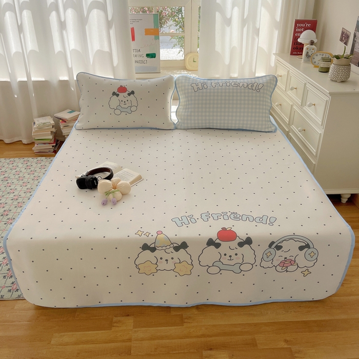 91家纺网 家纺一手货源 找家纺 顾里家纺 2025新款韩式Chic风冰感牛奶丝软席席子 会员➖5元 好友假期