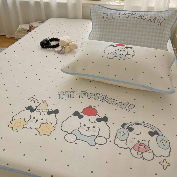 91家纺网 家纺一手货源 找家纺 顾里家纺 2025新款韩式Chic风冰感牛奶丝软席席子 会员➖5元 好友假期