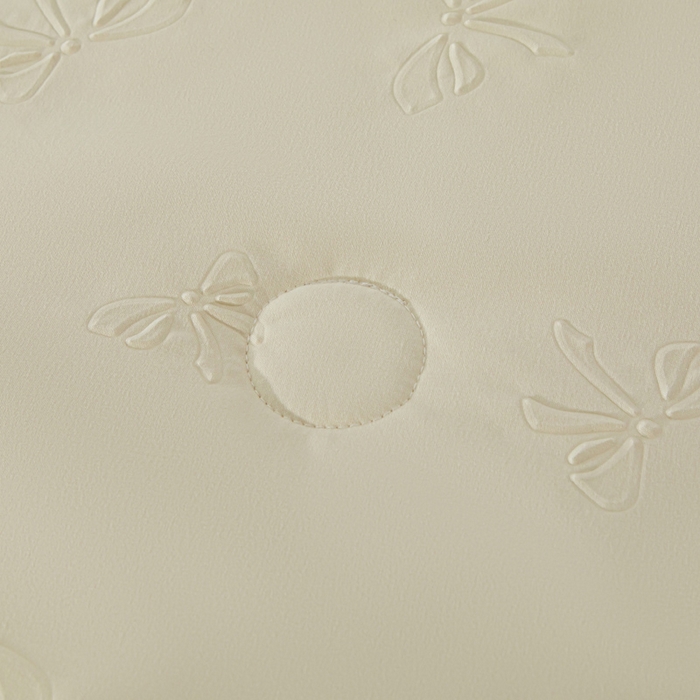 91家纺网 家纺一手货源 找家纺 宝宝纱2025新款5D压花针织水洗棉夏被 时予奶白