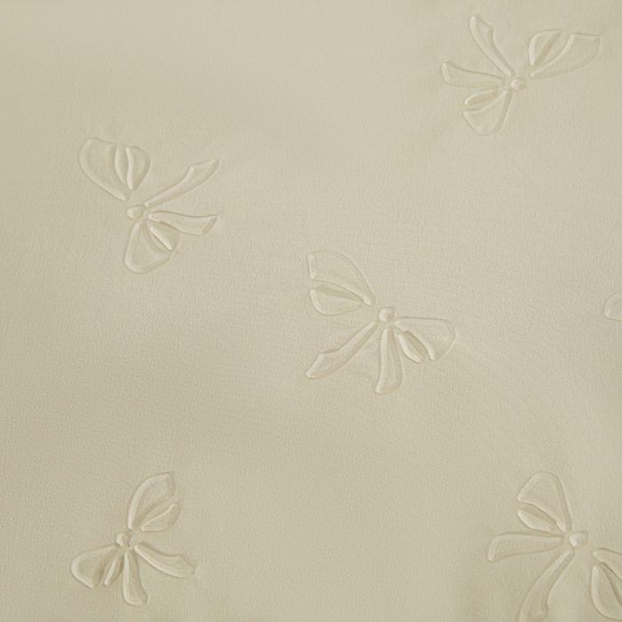 91家纺网 家纺一手货源 找家纺 宝宝纱2025新款5D压花针织水洗棉夏被 时予奶白