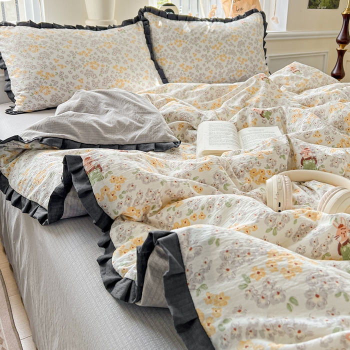 91家纺网 家纺一手货源 找家纺 一比一2025新款赫本风四件套 赫本风-妮可