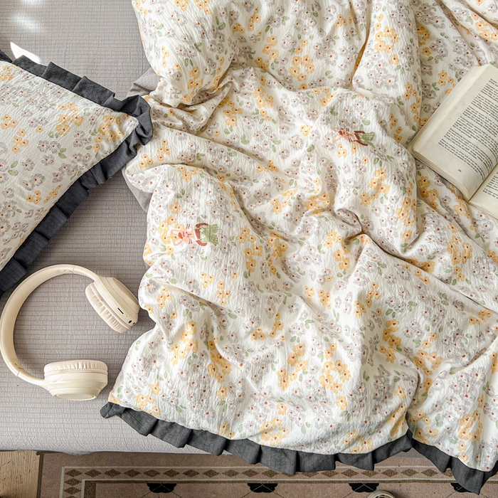 91家纺网 家纺一手货源 找家纺 一比一2025新款赫本风四件套 赫本风-妮可