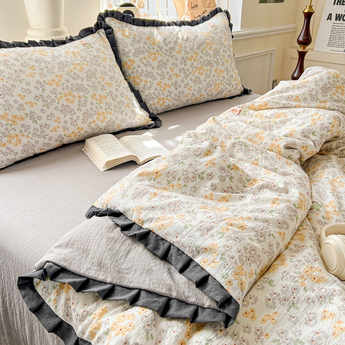 91家纺网 家纺一手货源 找家纺 一比一2025新款赫本风四件套 赫本风-妮可