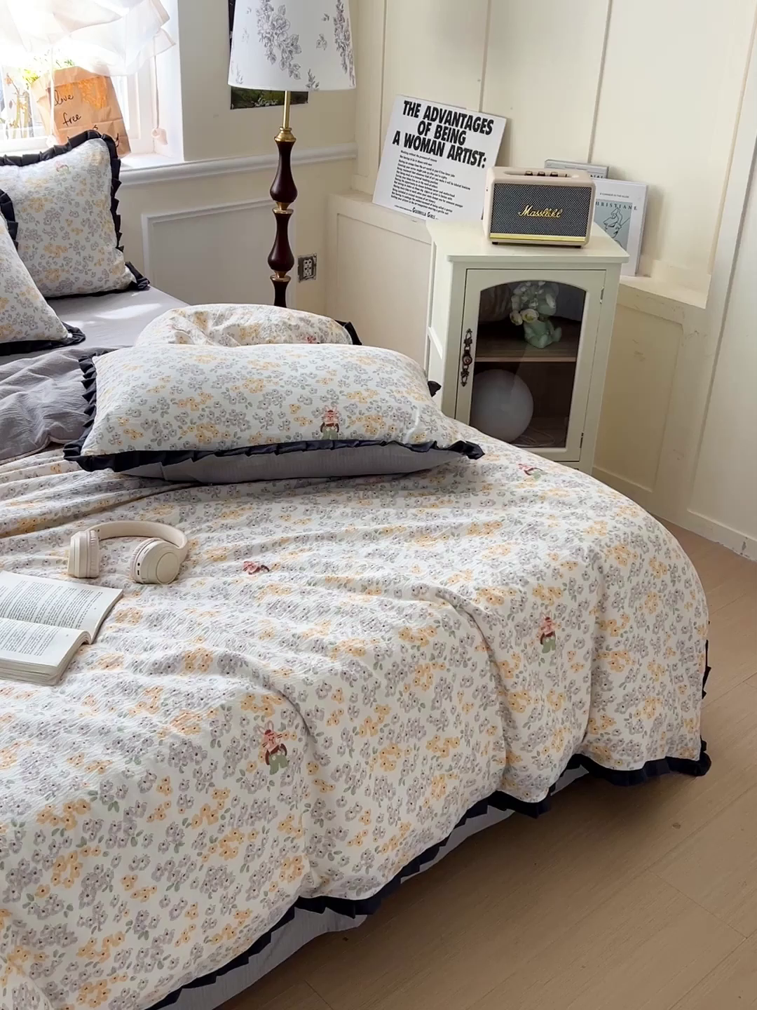 91家纺网 家纺一手货源 找家纺 一比一2025新款赫本风四件套 赫本风-妮可