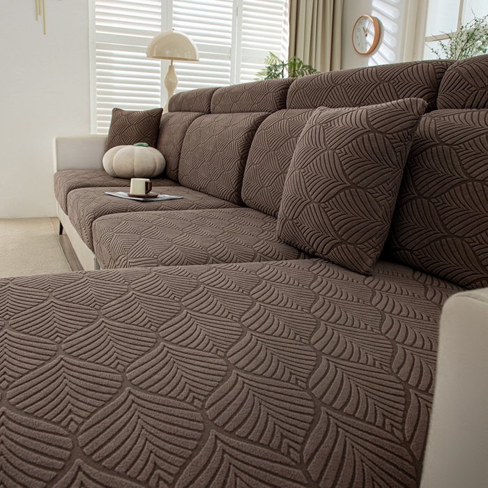 91家纺网 家纺一手货源 找家纺 沐沐2026新款和悦沙发笠 咖啡