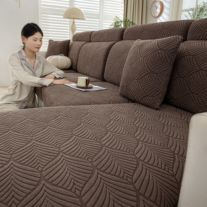 91家纺网 家纺一手货源 找家纺 沐沐2026新款和悦沙发笠 咖啡