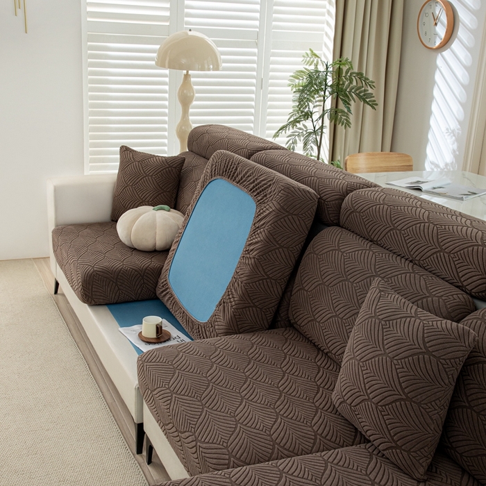 91家纺网 家纺一手货源 找家纺 沐沐2026新款和悦沙发笠 咖啡