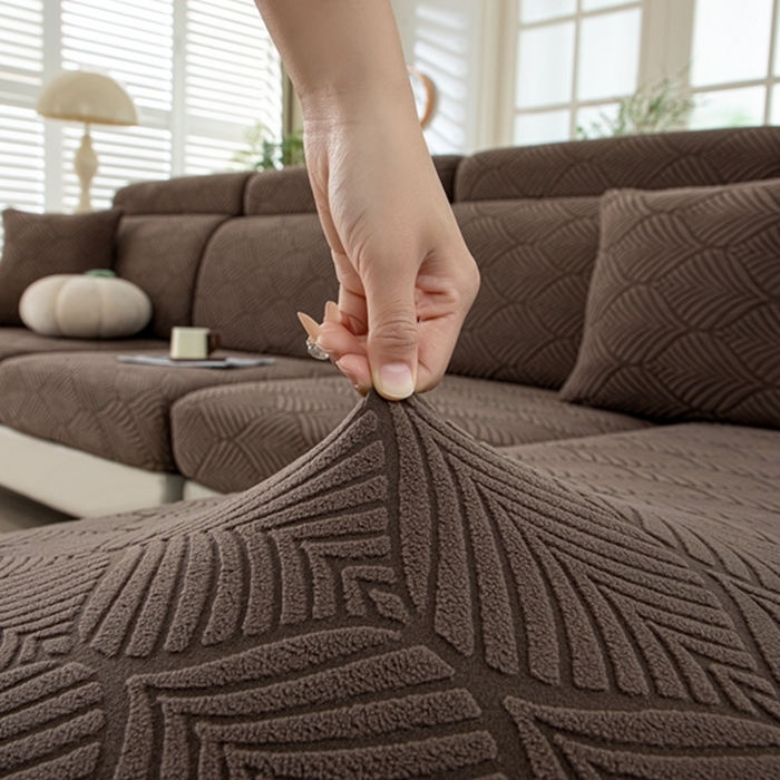 91家纺网 家纺一手货源 找家纺 沐沐2026新款和悦沙发笠 咖啡