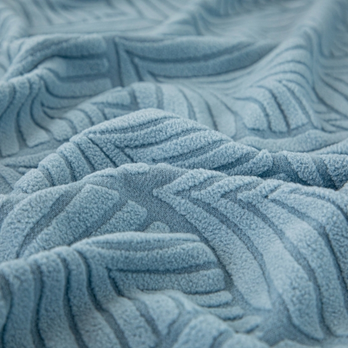 91家纺网 家纺一手货源 找家纺 沐沐2026新款和悦沙发套 孔雀蓝