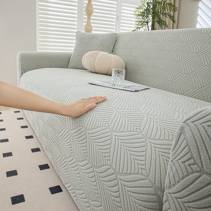 91家纺网 家纺一手货源 找家纺 沐沐2026新款和悦沙发套 浅灰