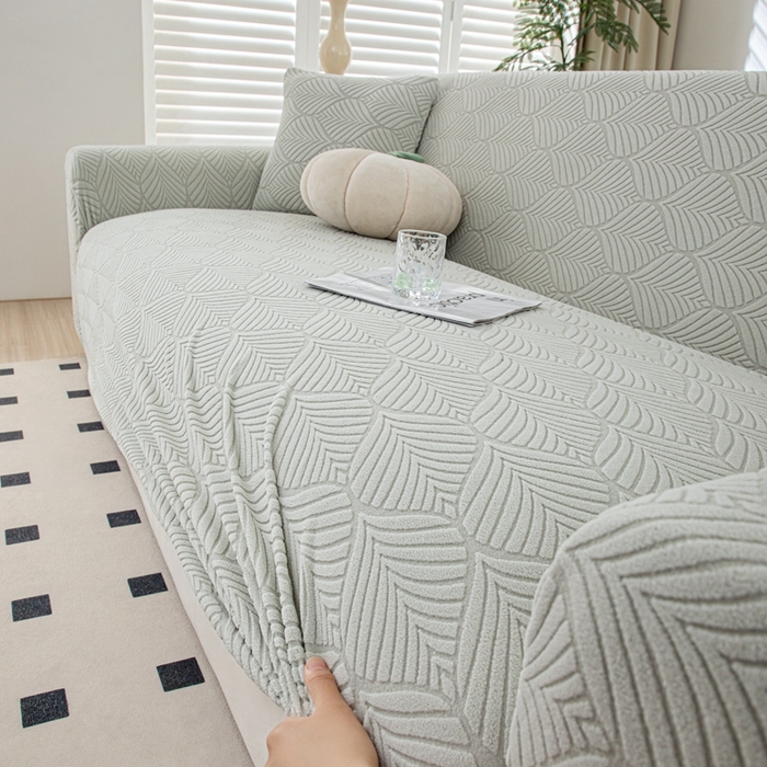 91家纺网 家纺一手货源 找家纺 沐沐2026新款和悦沙发套 浅灰