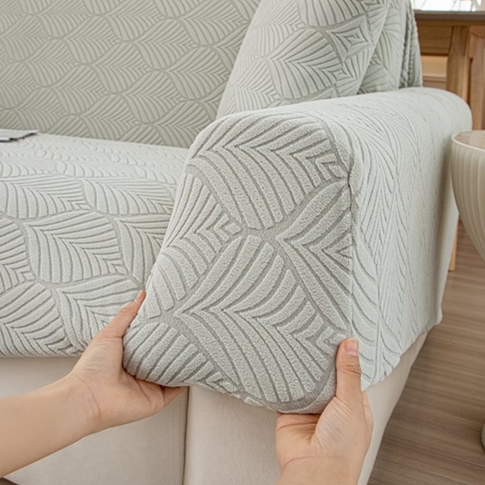 91家纺网 家纺一手货源 找家纺 沐沐2026新款和悦沙发套 浅灰