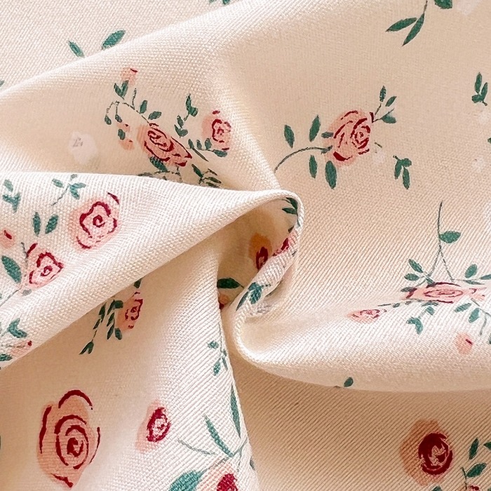 91家纺网 家纺一手货源 找家纺 妖妖2025印花水洗单床笠 玫瑰之约