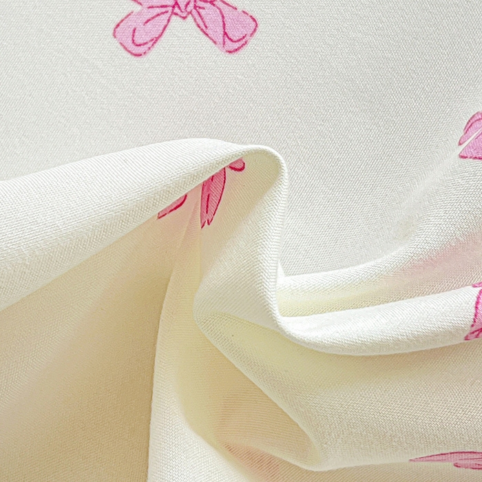 91家纺网 家纺一手货源 找家纺 妖妖2025印花水洗单床笠 清新蝴蝶结-粉