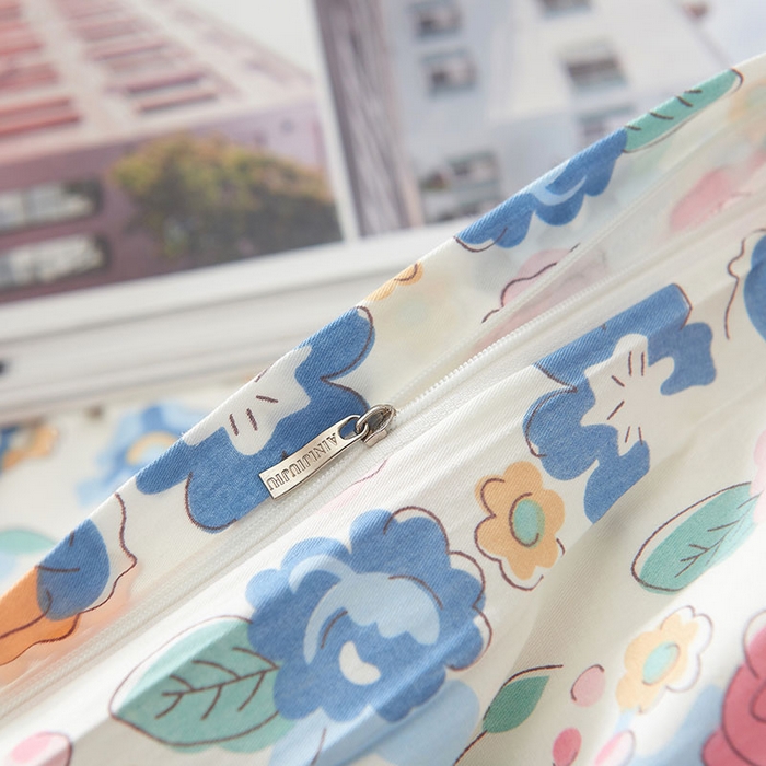 91家纺网 家纺一手货源 找家纺 （总）【厂家特供】爱妮玖玖 素印双拼单层床裙四件套