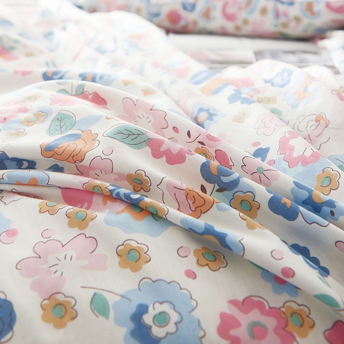 91家纺网 家纺一手货源 找家纺 （总）【厂家特供】爱妮玖玖 素印双拼单层床裙四件套