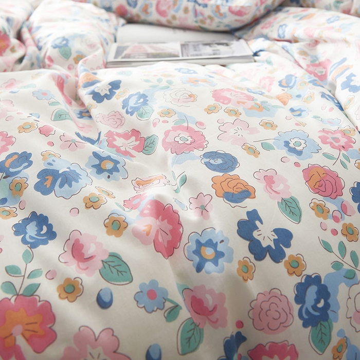 91家纺网 家纺一手货源 找家纺 （总）【厂家特供】爱妮玖玖 素印双拼单层床裙四件套