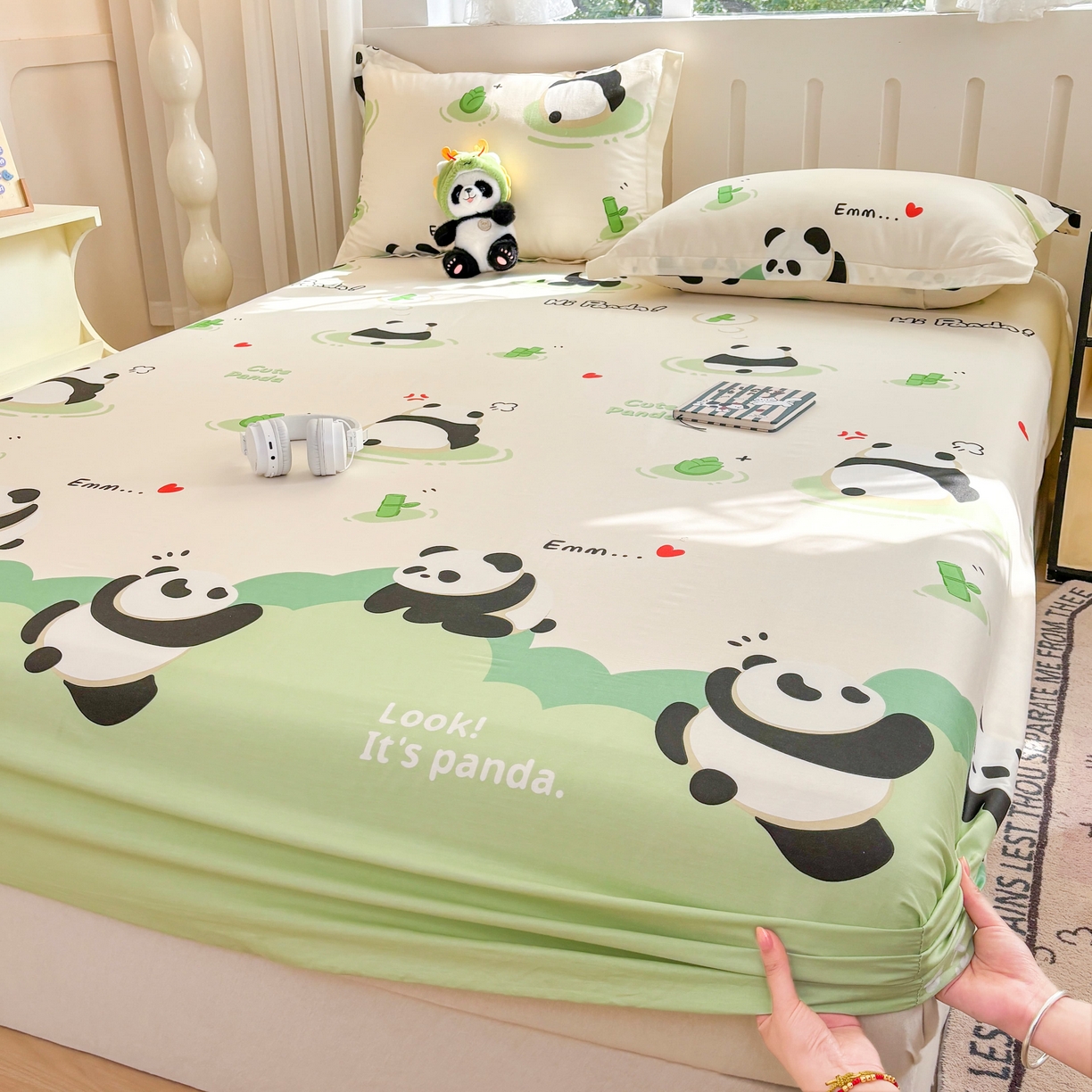 91家纺网 家纺一手货源 找家纺 （总）大吉 2025新款全棉印花床笠