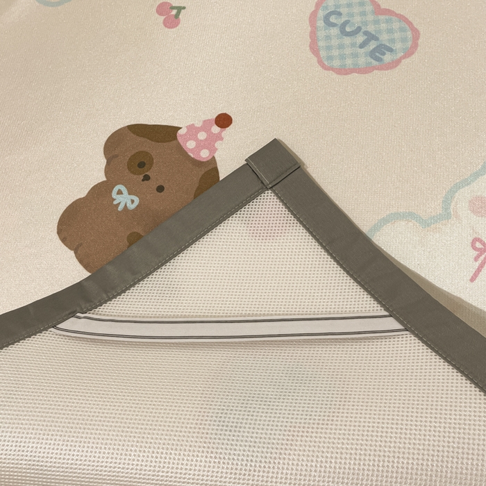 91家纺网 家纺一手货源 找家纺 慕澄家纺 2025新款小清新萌宠系列碳光冰丝凉席 蛋糕甜心犬