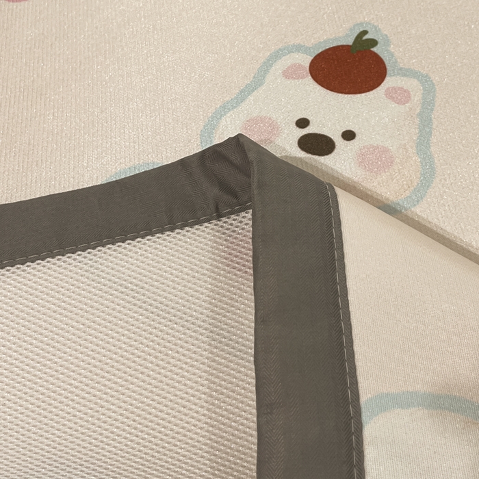 91家纺网 家纺一手货源 找家纺 慕澄家纺 2025新款小清新萌宠系列碳光冰丝凉席 蛋糕甜心犬