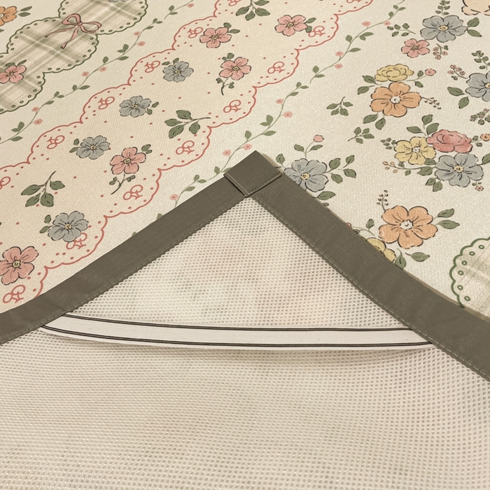 91家纺网 家纺一手货源 找家纺 慕澄家纺 2025新款小清新萌宠系列碳光冰丝凉席 花丛兔