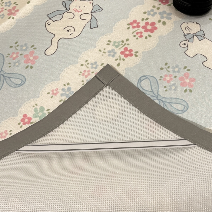 91家纺网 家纺一手货源 找家纺 慕澄家纺 2025新款小清新萌宠系列碳光冰丝凉席 撒娇猫咪