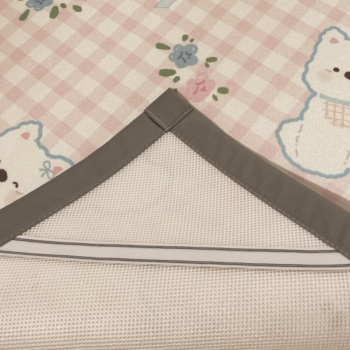 91家纺网 家纺一手货源 找家纺 慕澄家纺 2025新款小清新萌宠系列碳光冰丝凉席 西高地